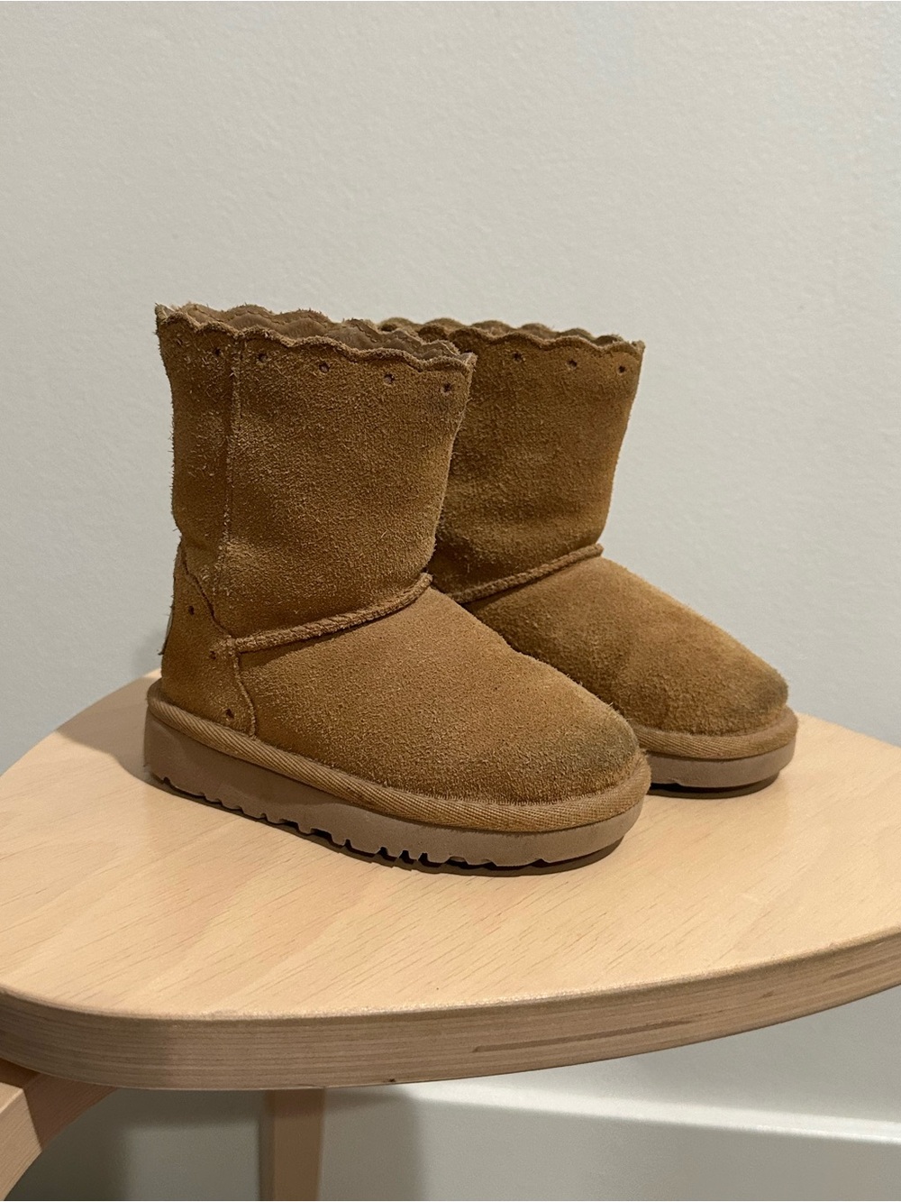 Kids Tan Suede Winter Boots - Ugg